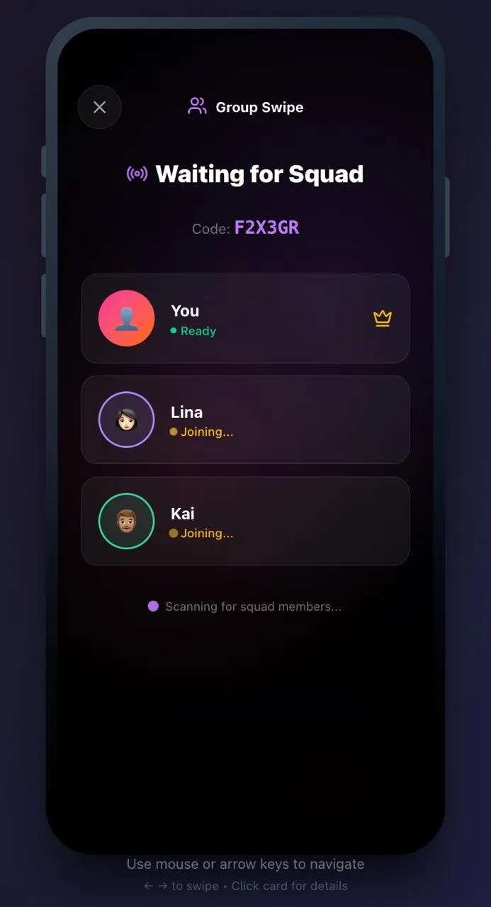 TinderGastro Friends Joining